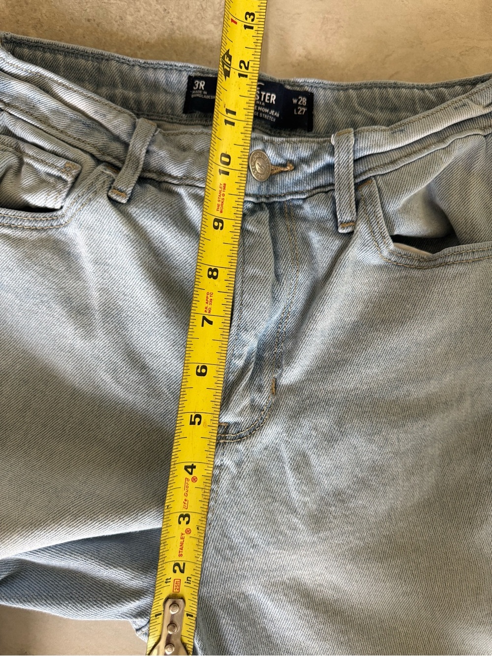Hollister Light Blue Ultra High-Rise Mom Jeans 2 pair - Picture 4 of 11